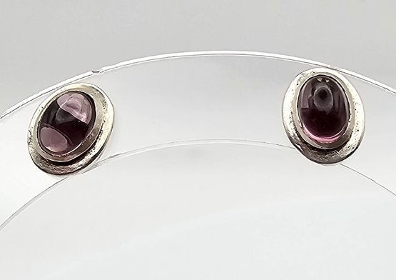 Amethyst Sterling Silver Earrings