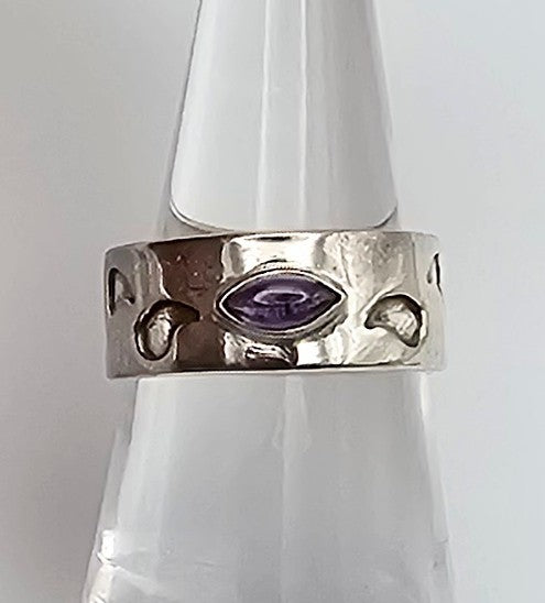 Amethyst Sterling Silver Ring Size