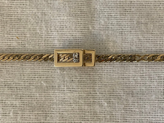 14K Gold Bracelet With Diamonds
