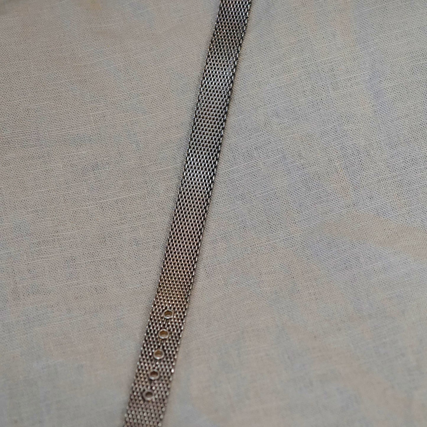 Ecclissi Sterling Silver Mesh Buckle Bracelet