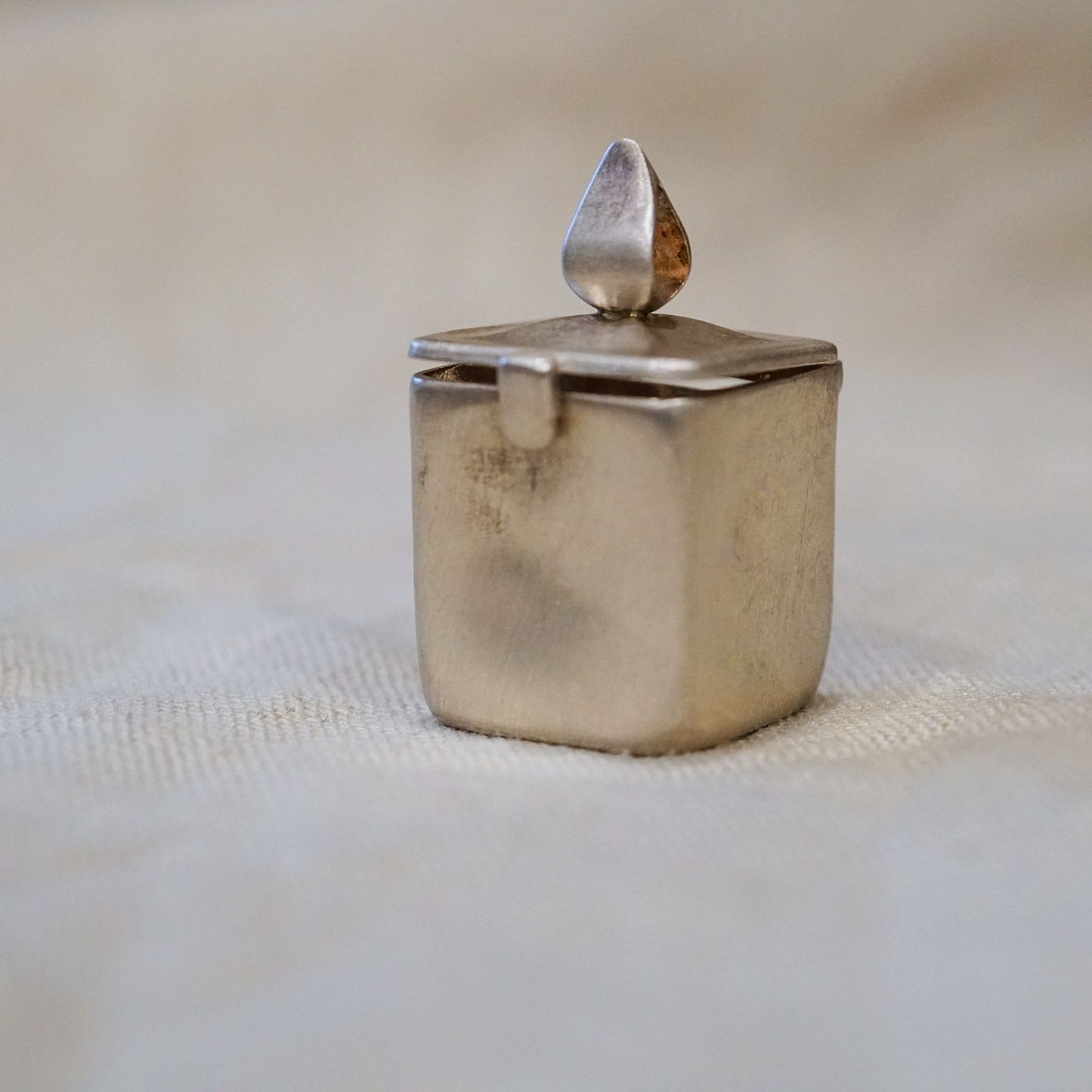 Sterling Silver Box Pendant
