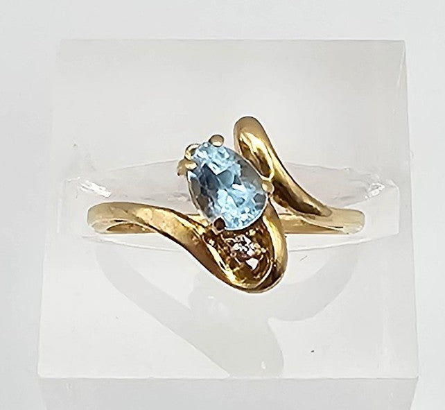 FO Aquamarine 14K Gold Cocktail