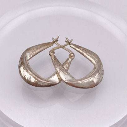Sophisticated Sterling Hoop Earrings