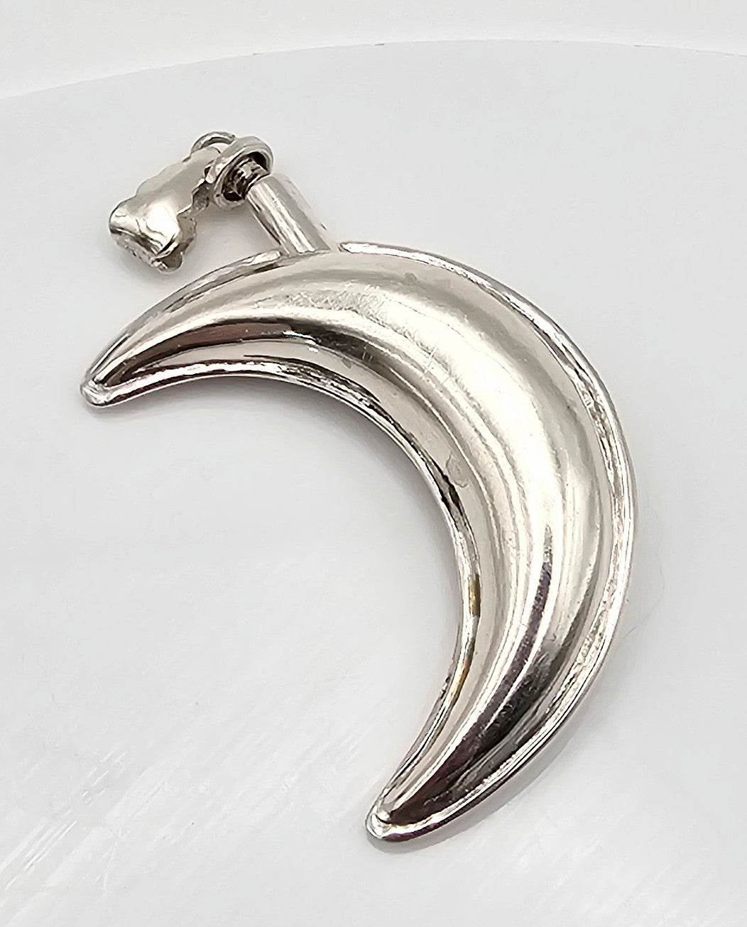 Sterling Silver Half Moon Perfume Pendant