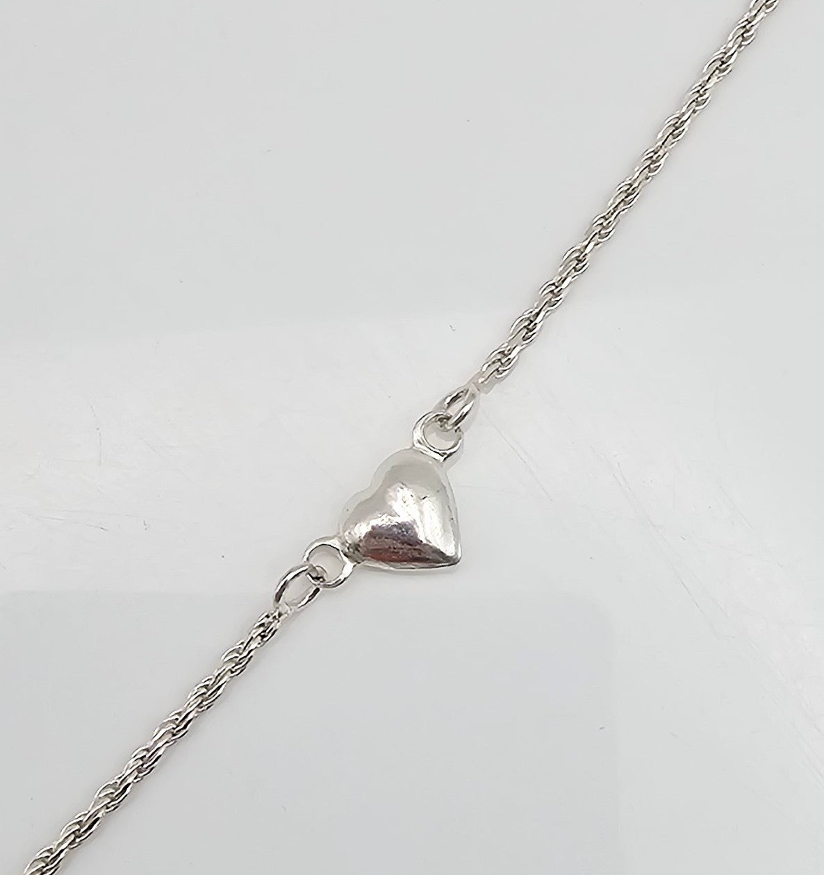 Sterling Silver Heart Anklet