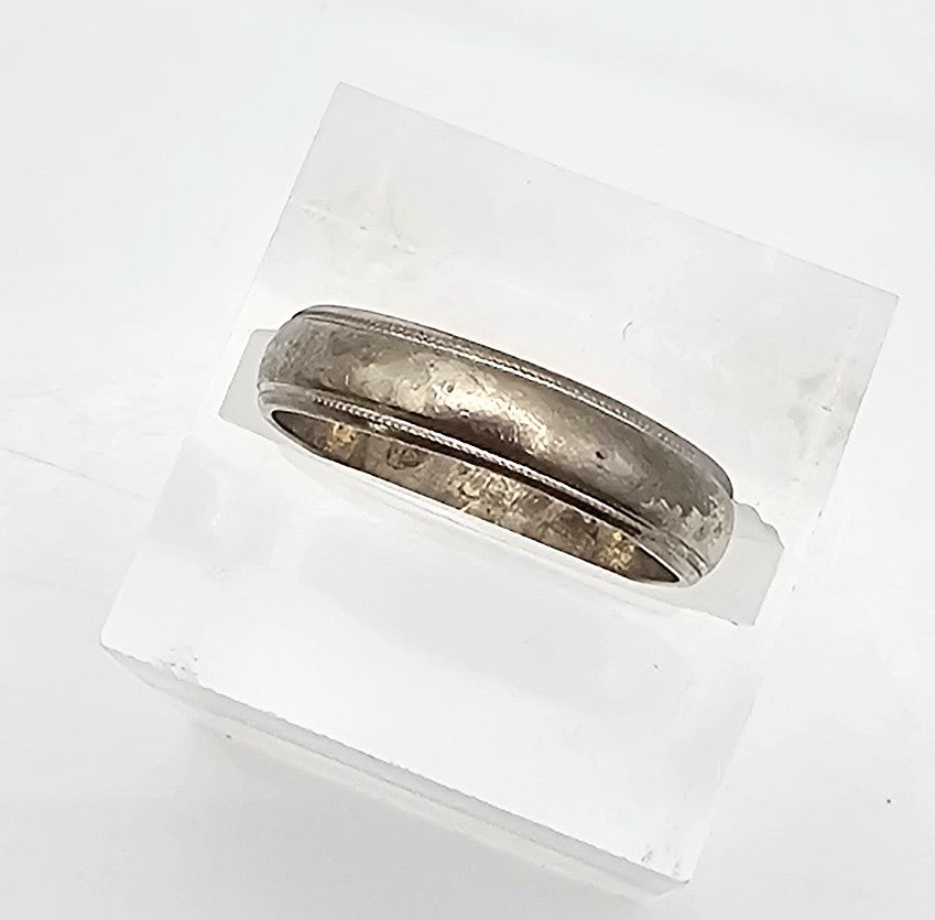 Sterling Silver Wedding Band Ring