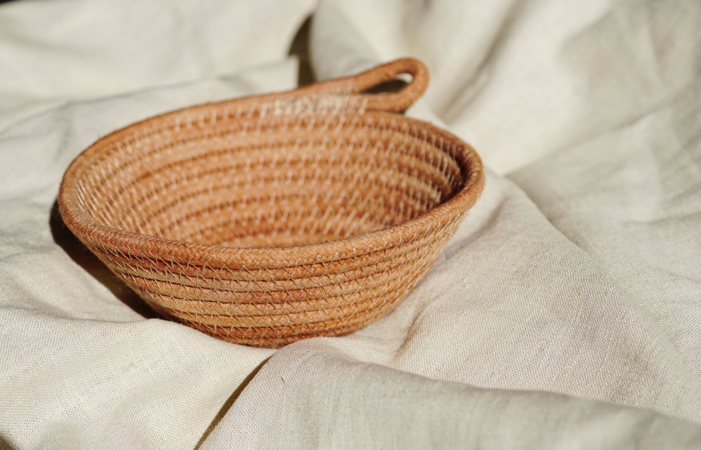 Mini Rope Bowl-Rose Clay