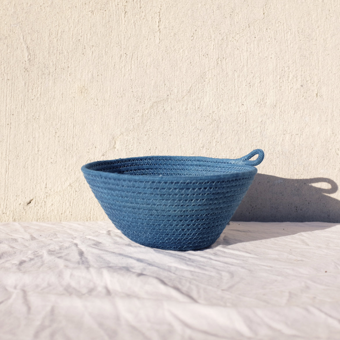 Mini Rope Bowl- Solid Indigo