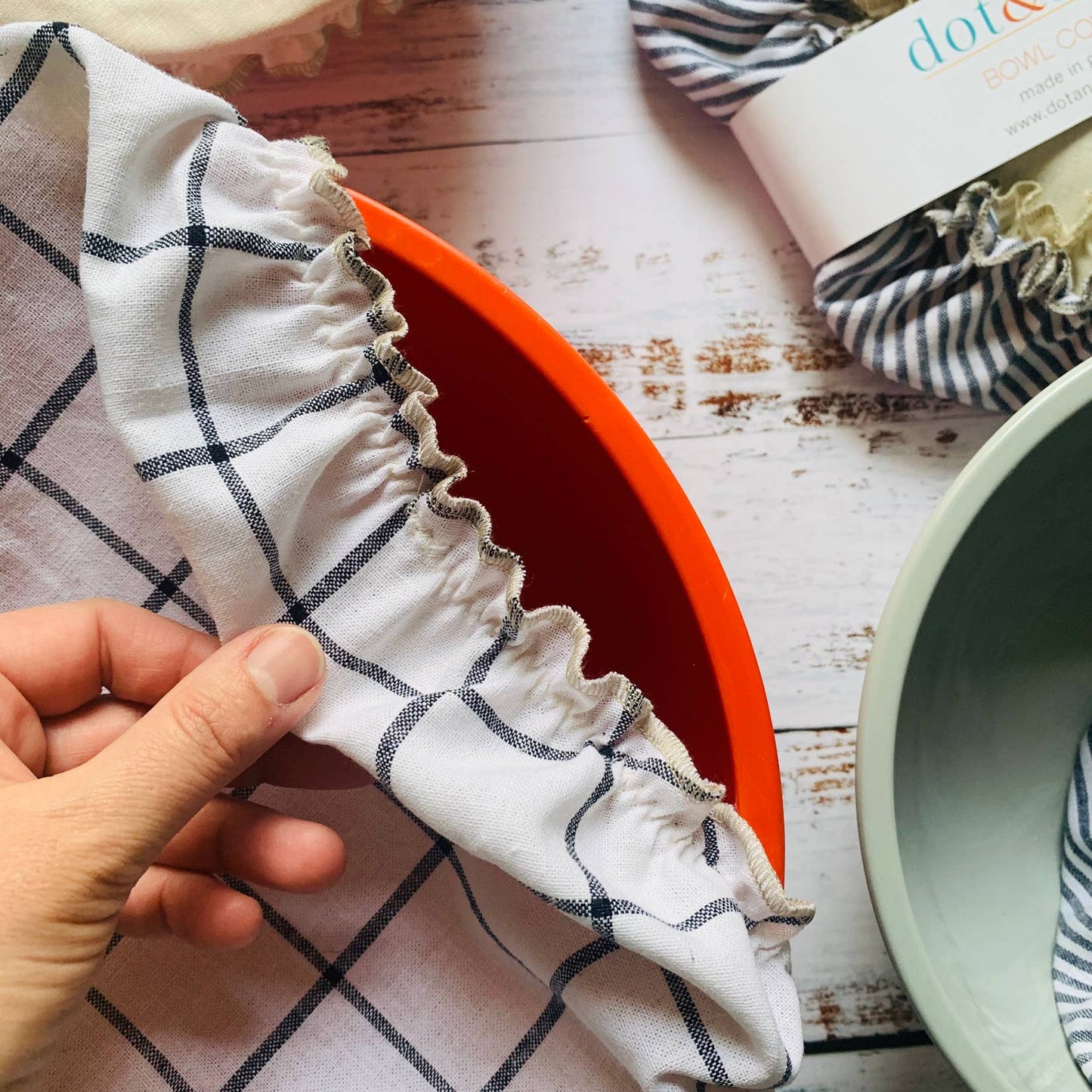 Reusable Fabric Bowl Covers- Set Of Three