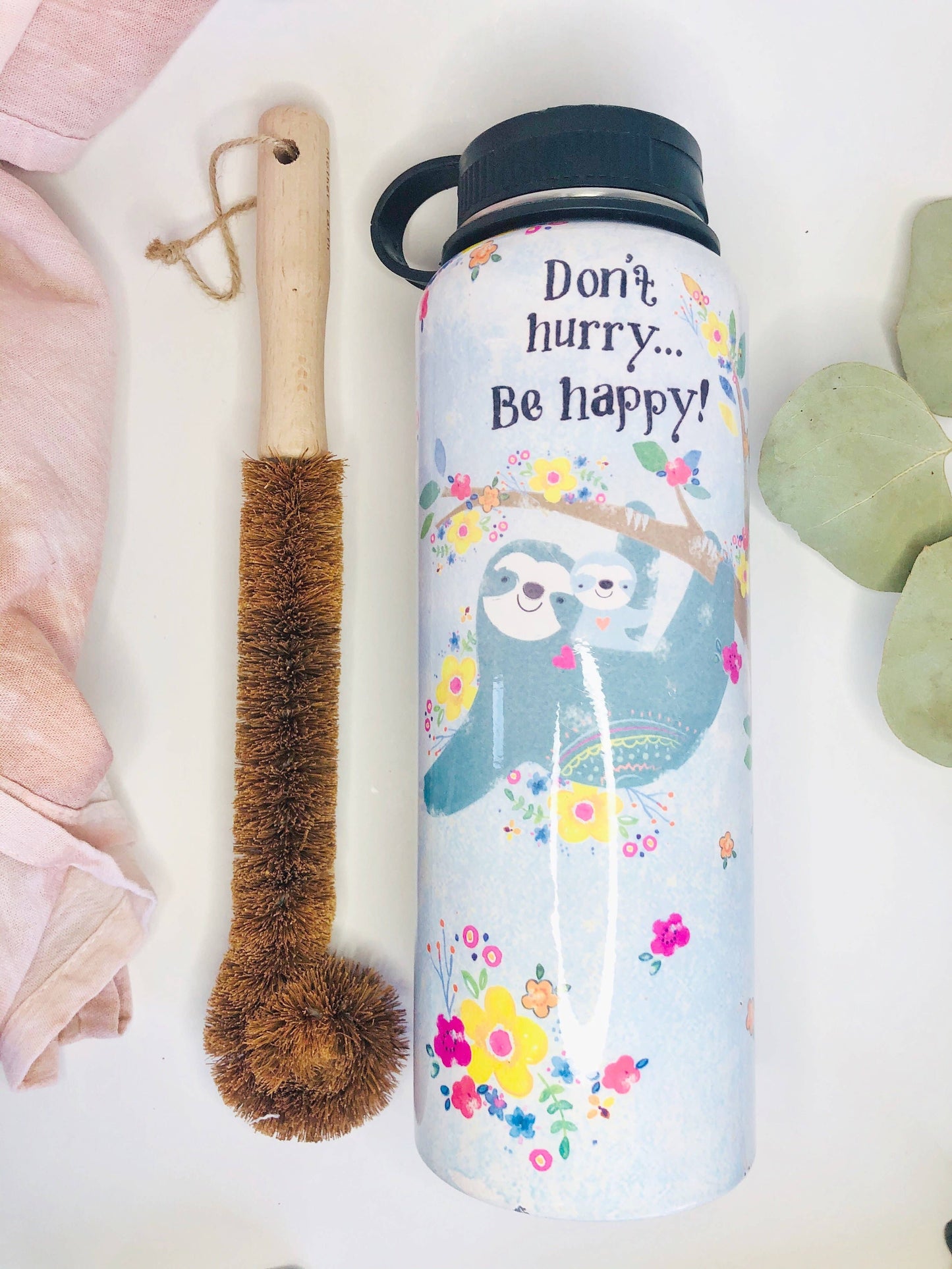 Coconut Bottle cleaning Brush Wide Tip