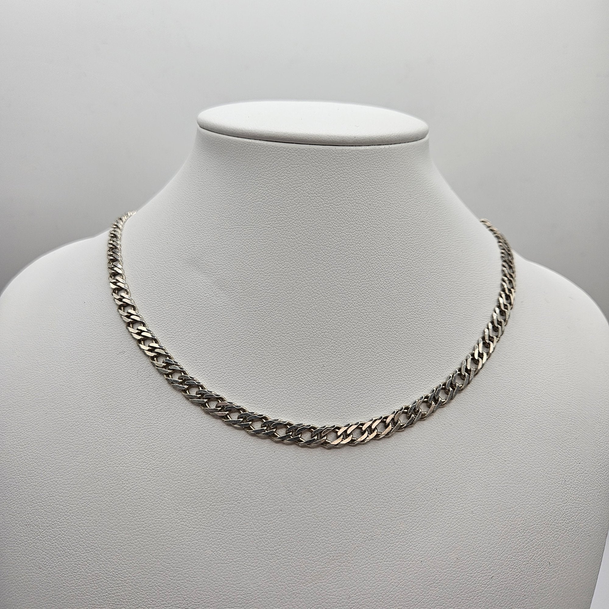 16" Sterling Silver Chain Link Necklace