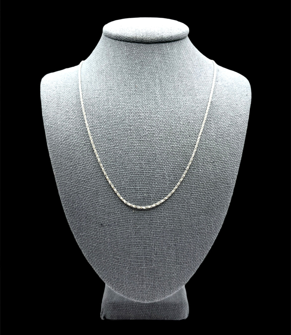 Italian Sterling Silver Sparkly Chain