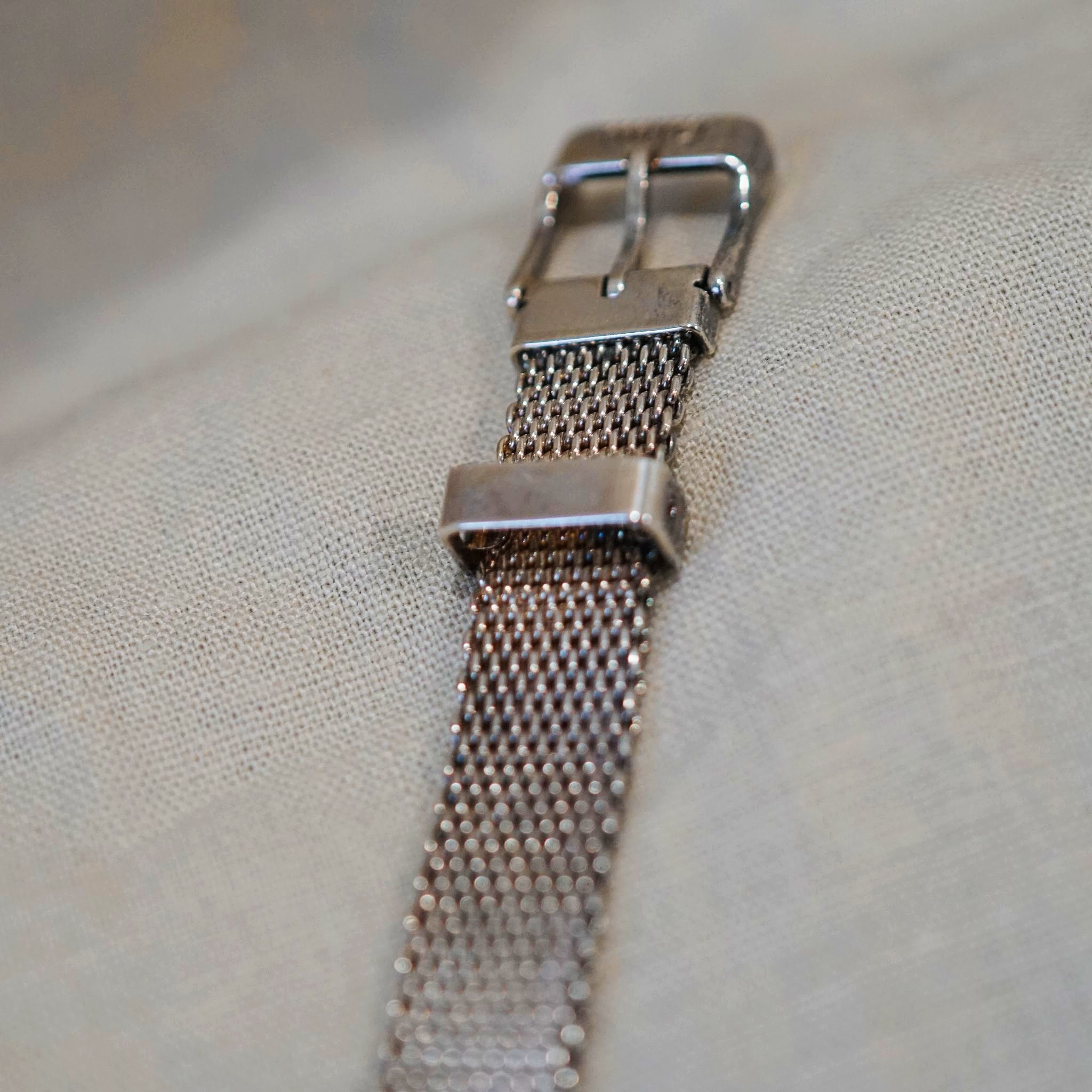 Ecclissi Sterling Silver Mesh Buckle Bracelet – Feggari Ecclissi Sterling Silver Mesh Buckle Bracelet – Feggari