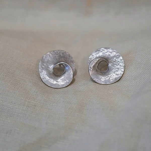 Sterling Silver Swirl Earrings