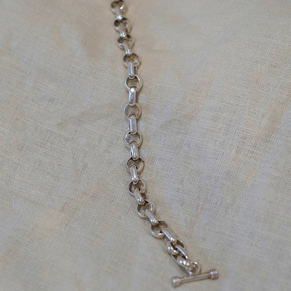 Sterling Silver Toggle Bracelet