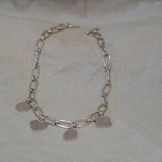 Sterling Silver Toggle Necklace
