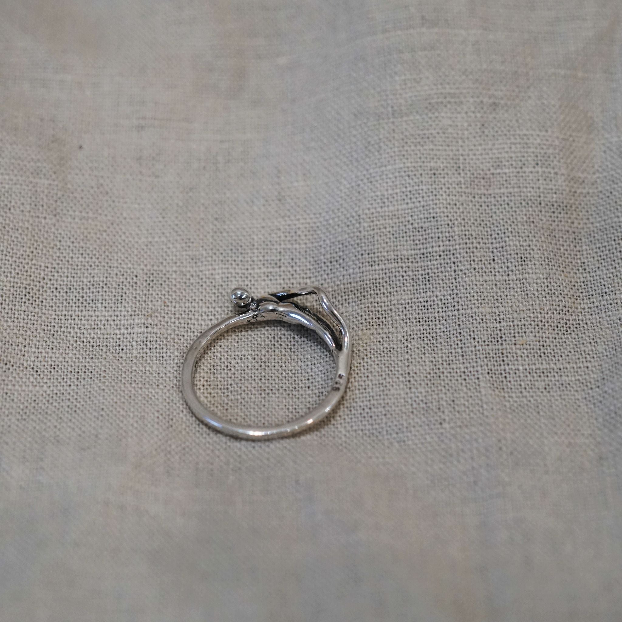 Unique Male Figure Sterling Ring