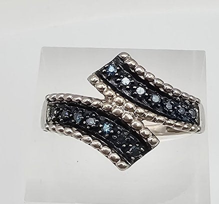 Diamond Sterling Silver Cocktail Ring