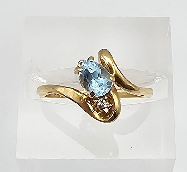 FO Aquamarine 14K Gold Cocktail