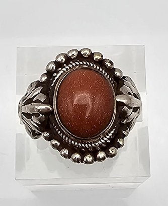 Goldstone Sterling Silver Ring