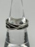 Sterling Ring Textured Braided Design