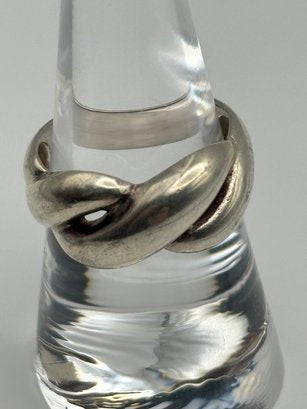 Sterling Ring With Twist Design