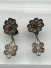 Sterling Flower & Butterfly Earrings
