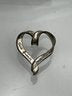 Sterling Heart With Inscription "true Friends, True Hearts"