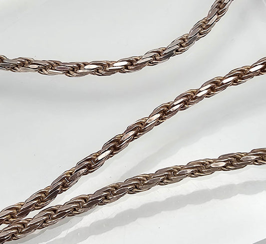 Italy Milor Sterling Silver Rope Chain Necklace