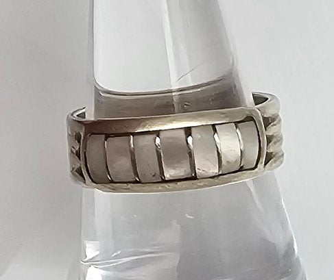 Mother Of Pearl Sterling Silver Ring