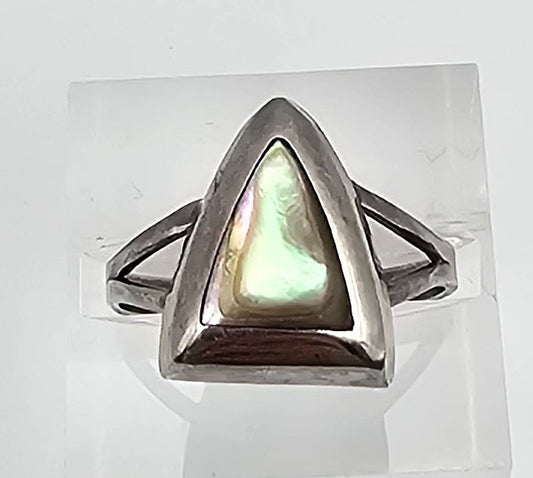 Mexico Taxco Abalone Sterling Silver Ring