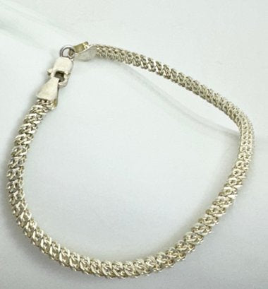 SIGNED SU STERLING SILVER ROPE BRACELET