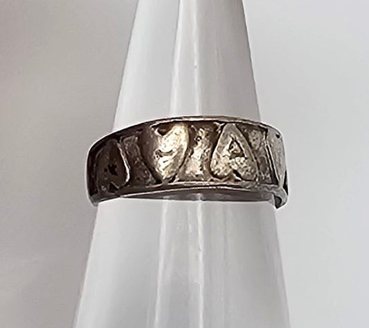 Sterling Silver Heart Ring Adjustable