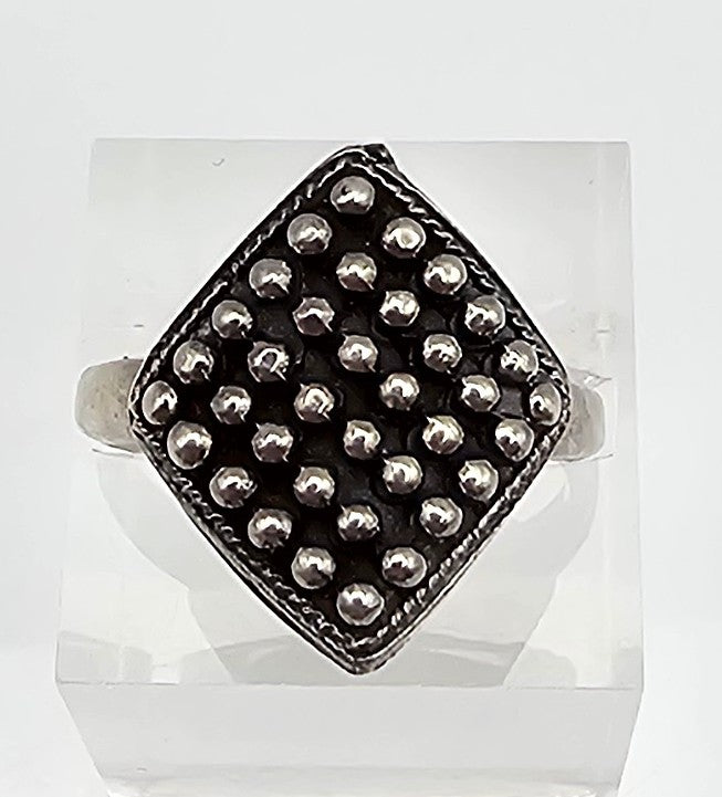 Sterling Silver Modernist Ring