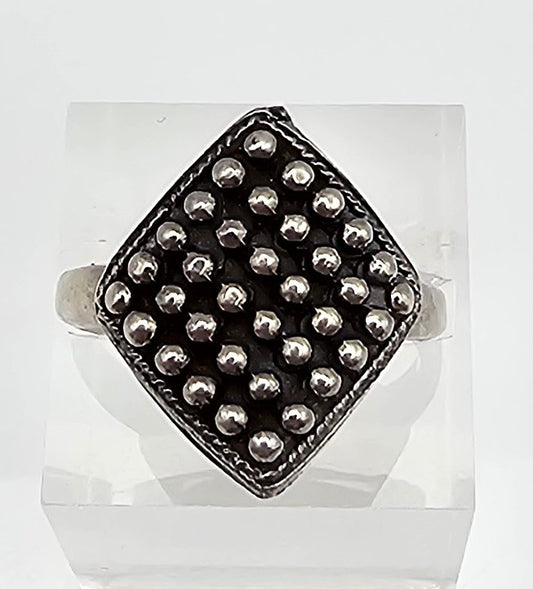 Sterling Silver Modernist Ring