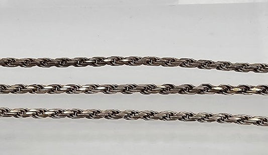 Sterling Silver Rope Chain Necklace