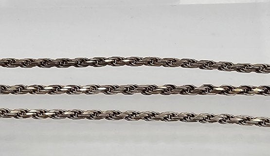 Sterling Silver Rope Chain Necklace