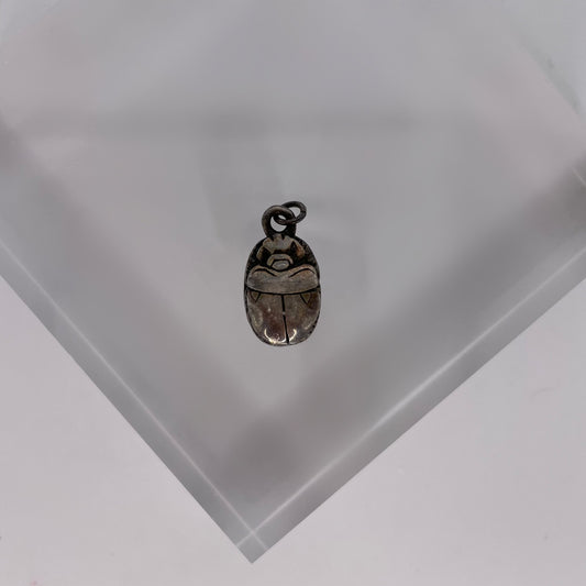 Sterling Silver Scarab Beetle Charm