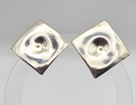 Sterling Silver Square Earrings