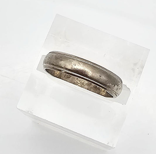 Sterling Silver Wedding Band Ring