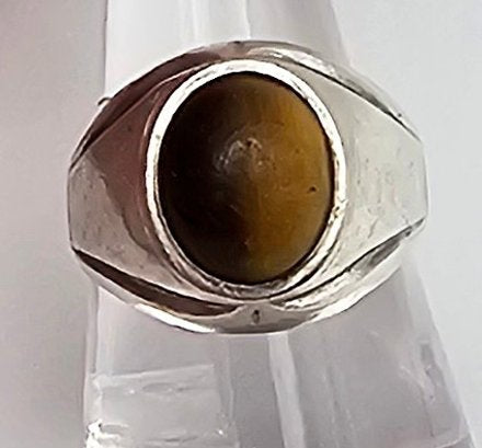 Tigers Eye Sterling Silver Ring