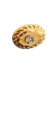 Vintage 14 Kt Gold And Diamond Tie Tack