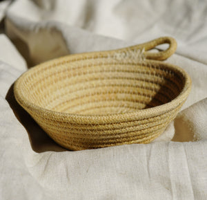 Mini Rope Bowl- Wheat