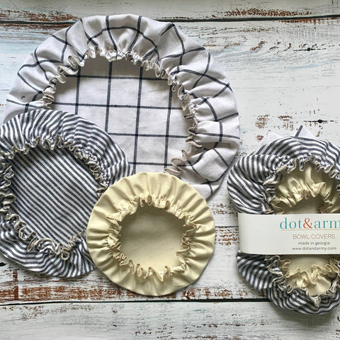 Reusable Fabric Bowl Covers- Set Of Three