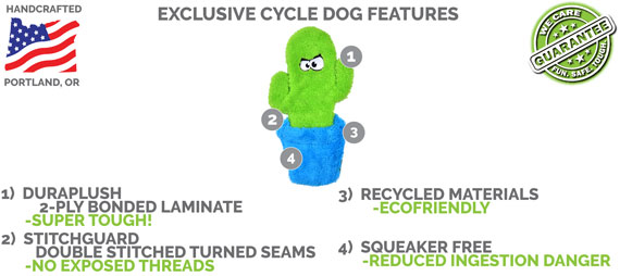 Duraplush Potted Cactus Dog Toy (Unstuffed)