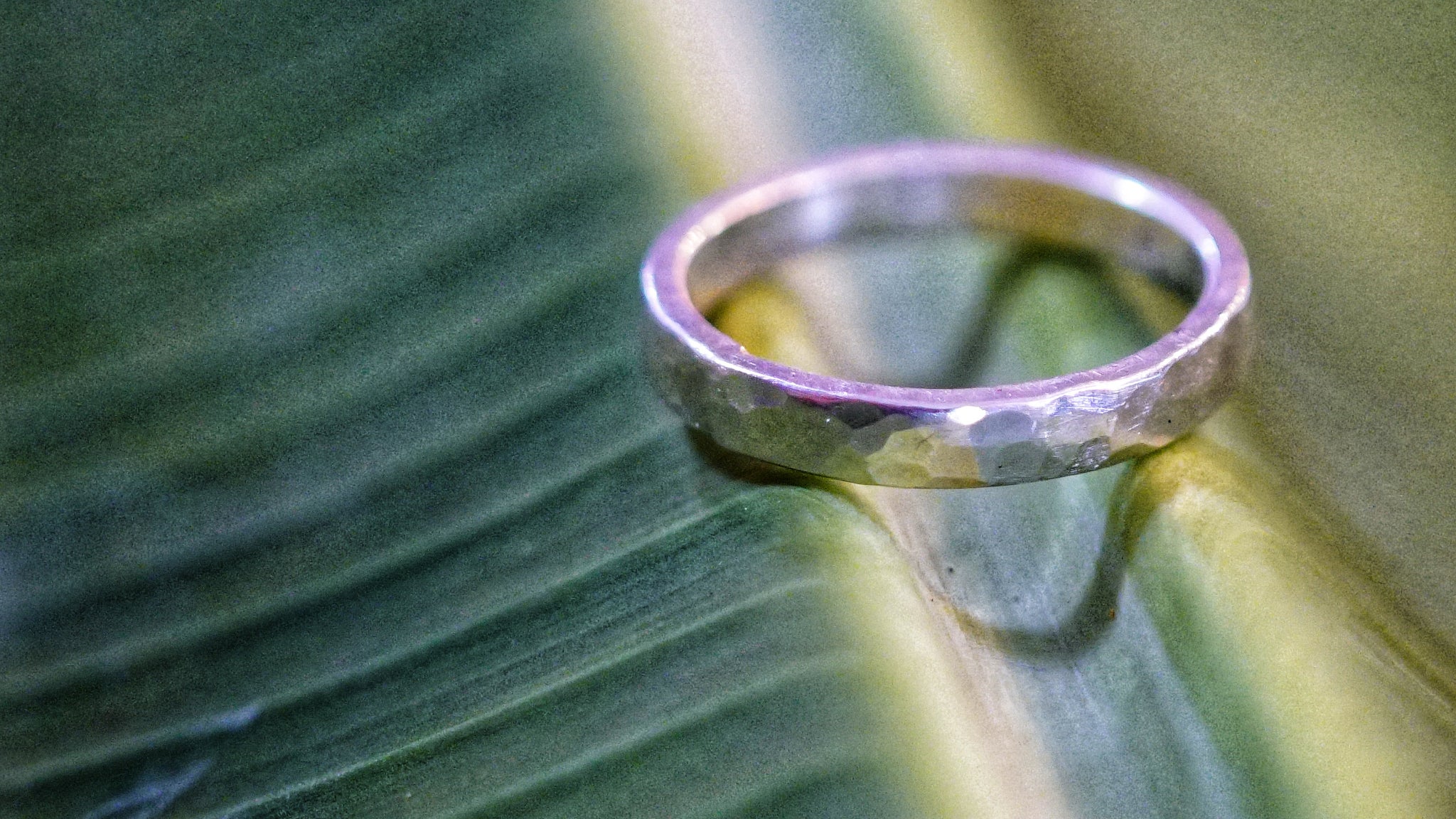The Sterling Silver Hammered Band