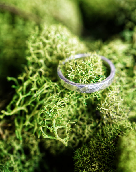 The Sterling Silver Hammered Band