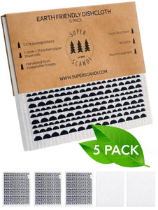 Superscandi Swedish Dish Towel- Pack of 5