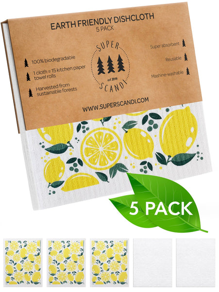 Superscandi Swedish Dish Towel- Pack of 5