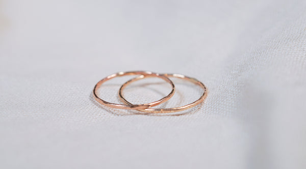 The Whisper Thin Hammered Ring